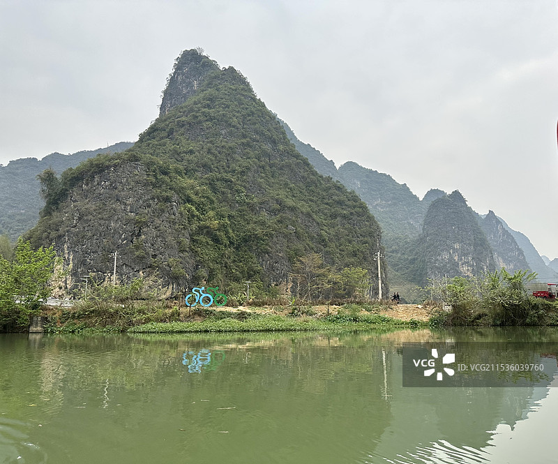 明仕田园和德天瀑布图片素材