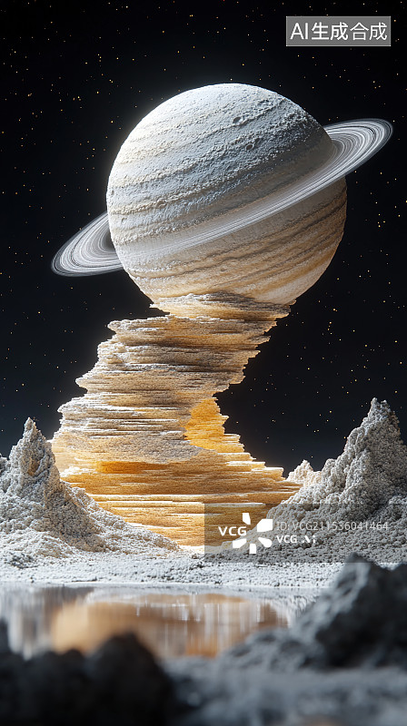 【AI数字艺术】星球与陆地图片素材