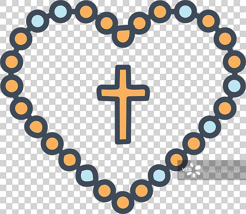 基督教念珠设计图片素材