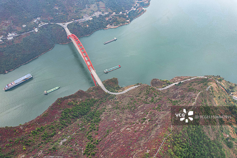 长江巫峡美如画图片素材