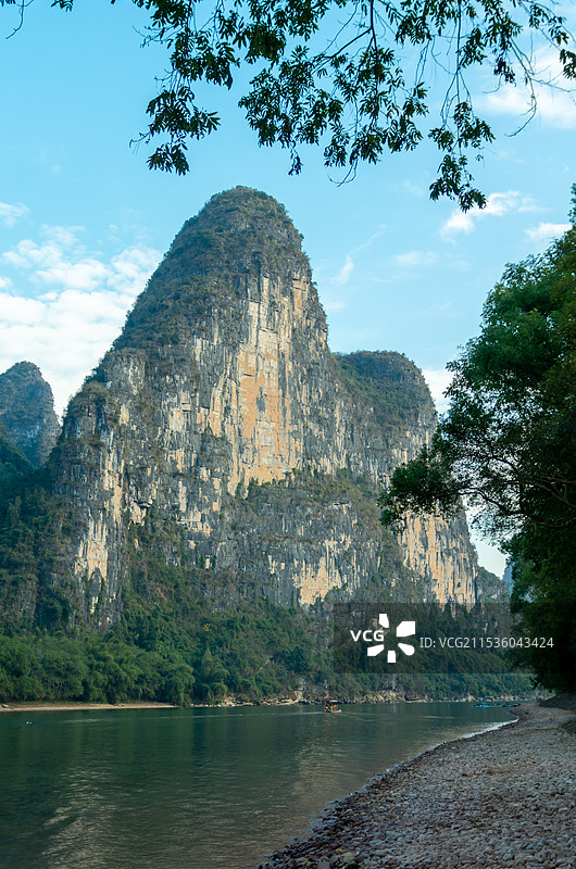 阳朔周边和漓江12月初冬的山水景色图片素材