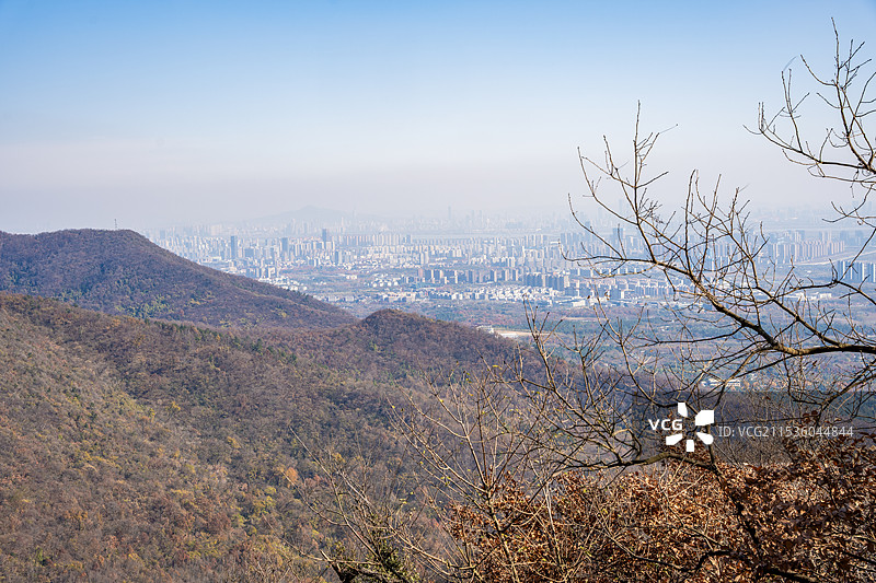 秋天的南京老山国家森林公园自然风光图片素材