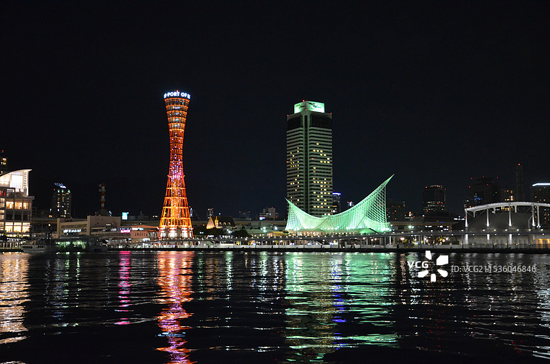 神户港夜景图片素材
