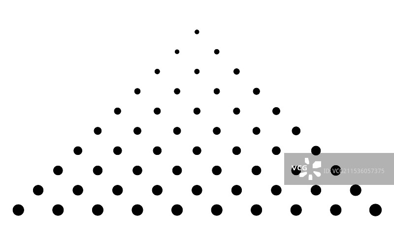 孤立的半色调点状三角形设计元素图片素材