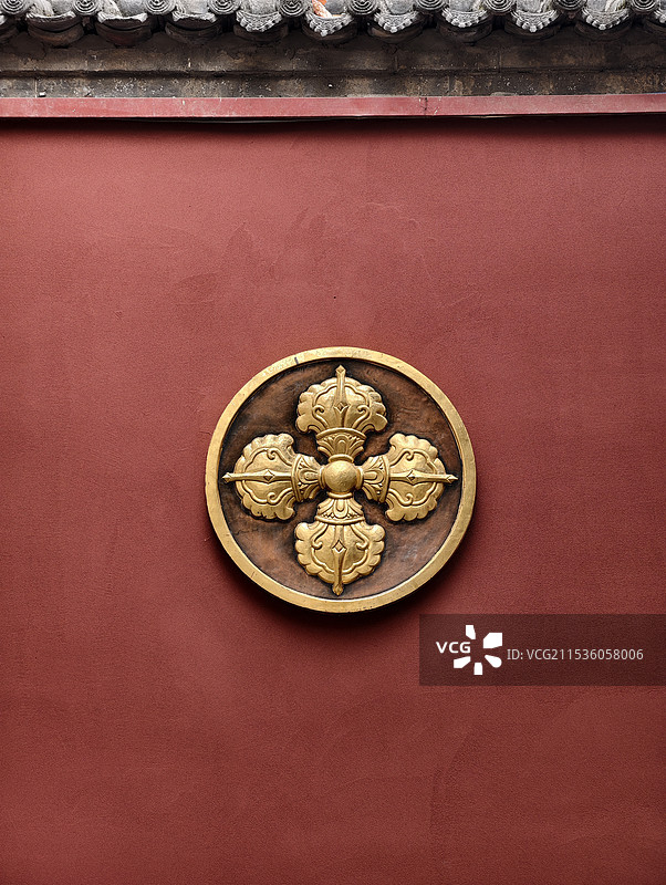 广仁寺的礼佛图案图片素材