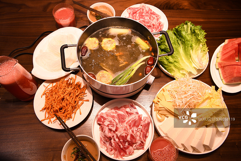 自制涮羊肉图片素材