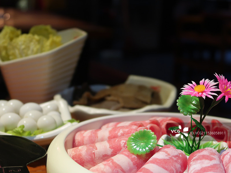 羊肉特写 重庆火锅图片素材