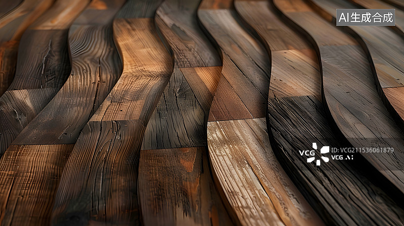 【AI数字艺术】极简直立纹深色木质纹理地板木板图片素材
