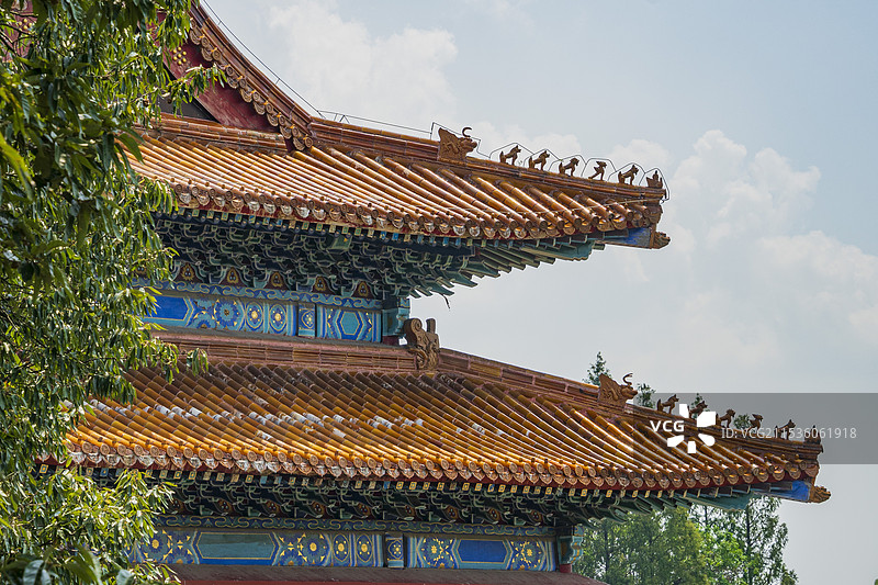 湖北钟祥-最美皇陵-明·显陵-宝城明楼图片素材