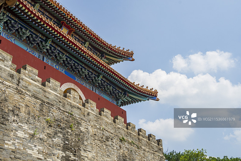 湖北钟祥-最美皇陵-明·显陵-宝城明楼图片素材