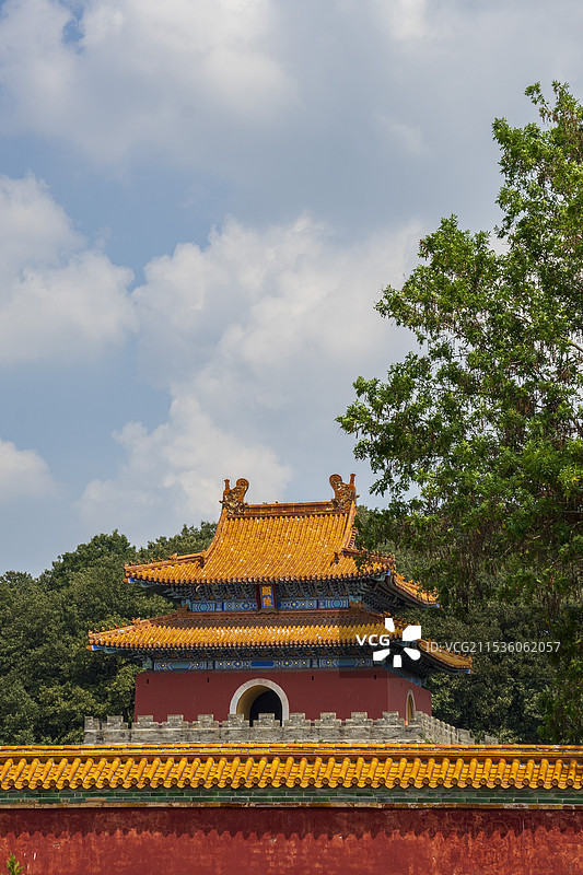 湖北钟祥-最美皇陵-明·显陵-宝城明楼图片素材
