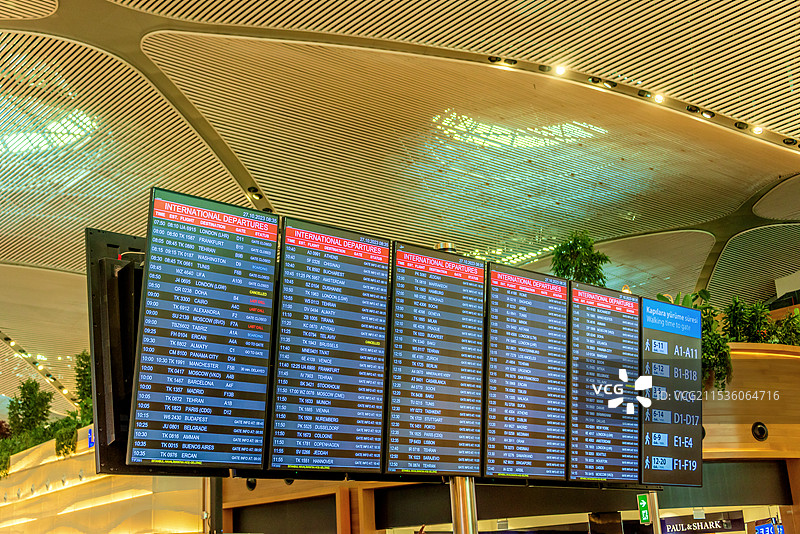 土耳其伊斯坦布尔机场室内景观图片素材