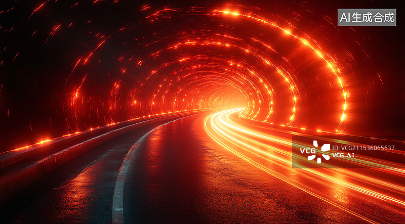 【AI数字艺术】科技感动感光线，汽车广告背景图图片素材