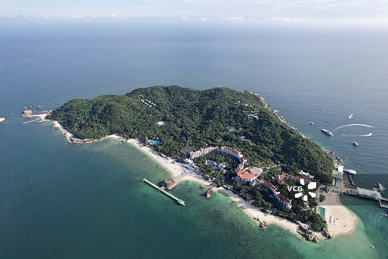 海滩高角度视图图片素材