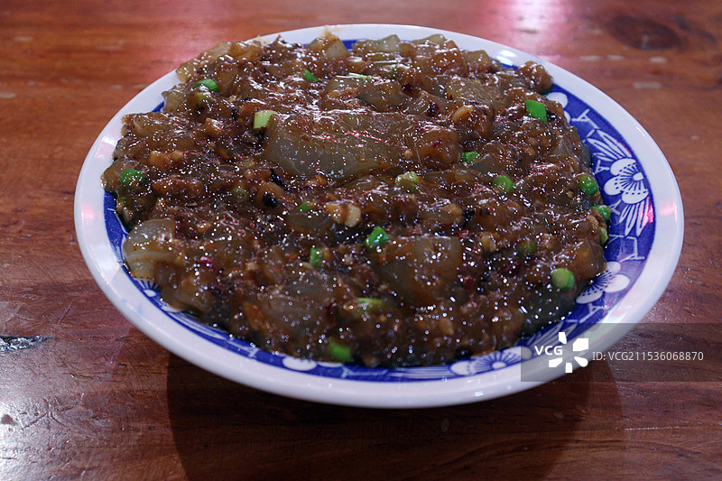 河南洛阳餐饮——炒凉粉图片素材