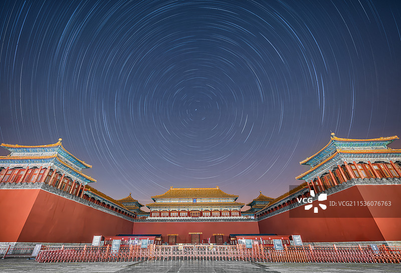 故宫星轨图片素材