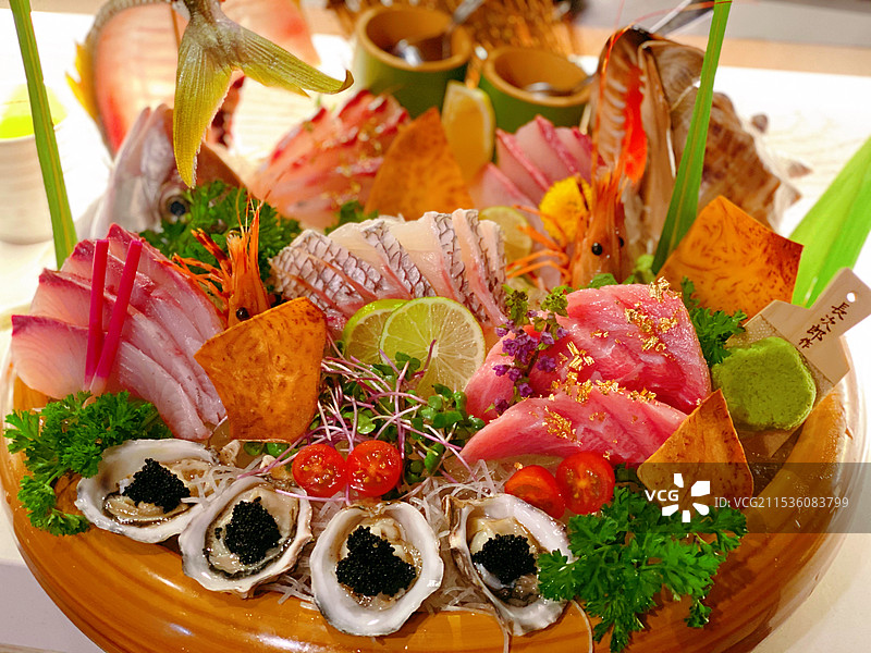 加拿大日本料理 刺身拼盘图片素材