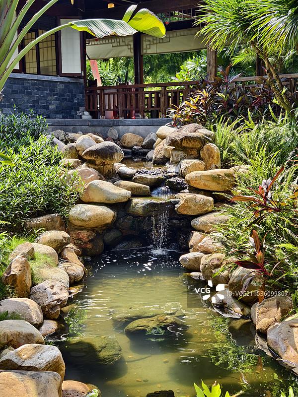 厦门市园林博览苑，古典园林建筑风光图片素材