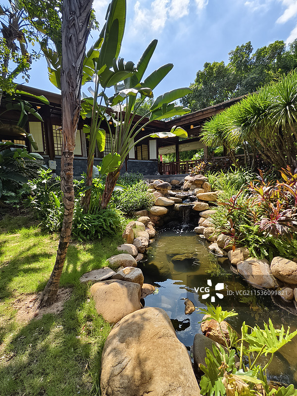 厦门市园林博览苑，古典园林建筑风光图片素材