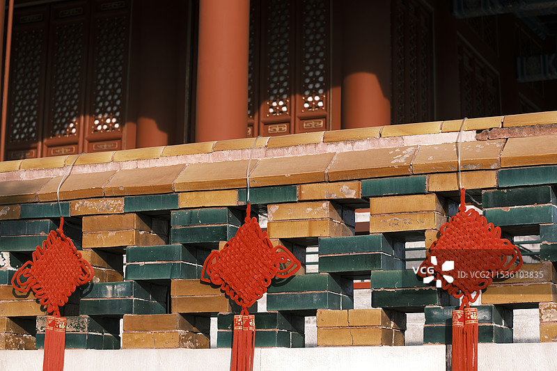 北京景山公园 - 春节 - 中国结图片素材