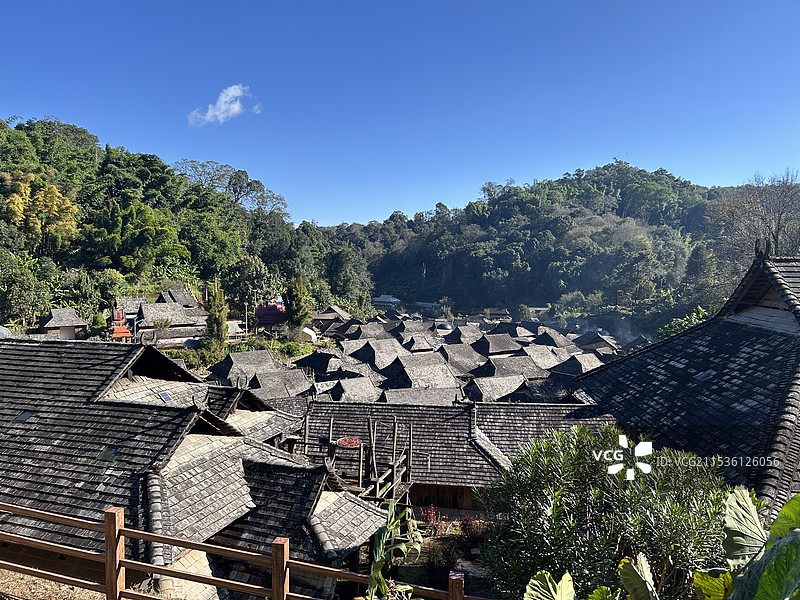 景迈山傣族古寨图片素材