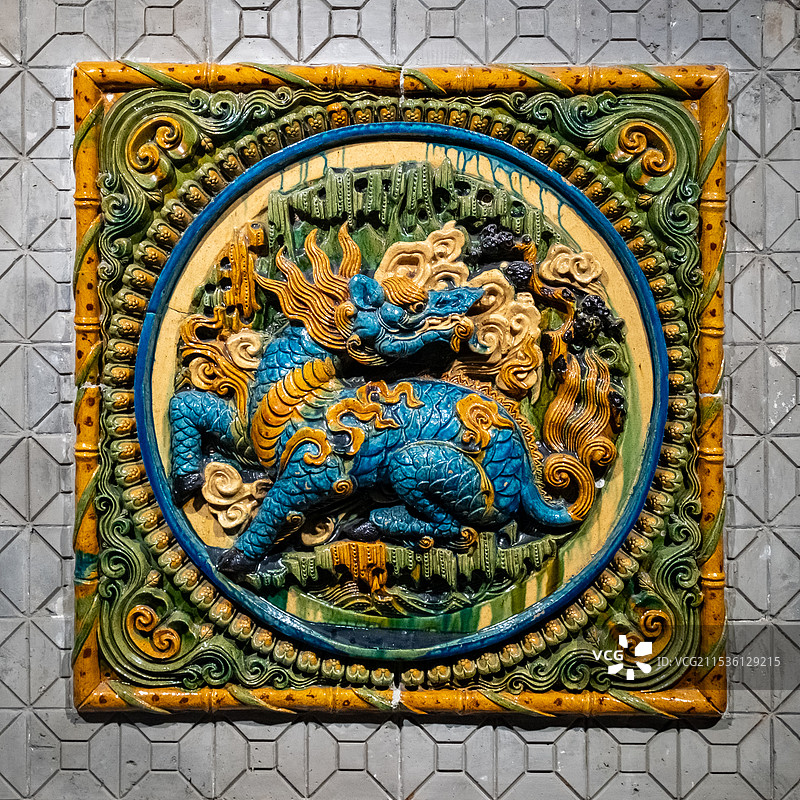 山西晋中介休博物馆琉璃图片素材