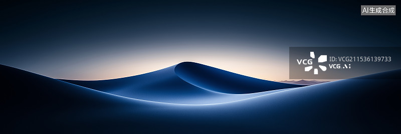 【AI数字艺术】抽象山丘科技概念背景图片素材