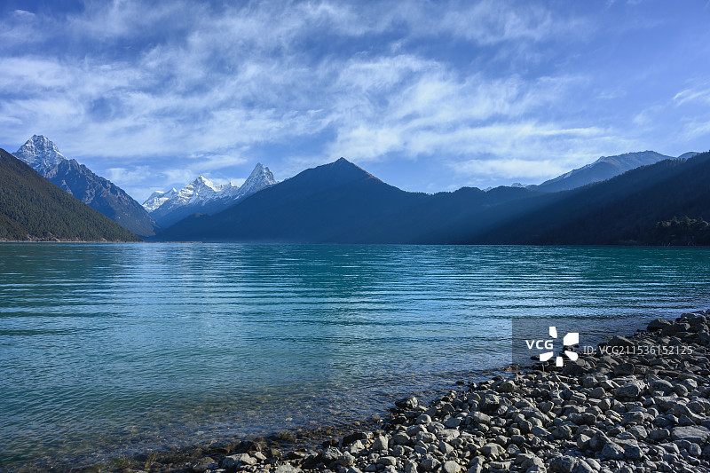 巴松措图片素材