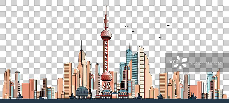 城市天际线建筑经济金融区图片素材