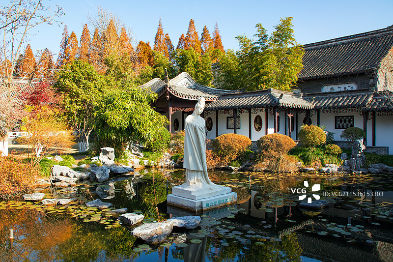 江苏泰州梅园图片素材