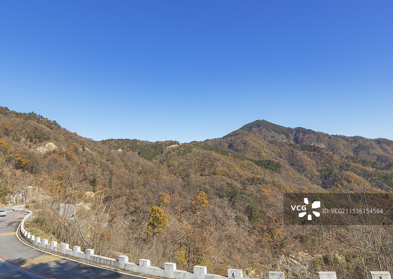 安徽六安金寨，中国红岭公路马丁公路自驾越野线沿路自然风光图片素材