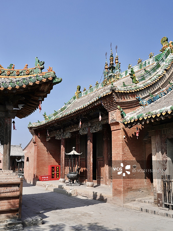 山西省晋中市介休市张壁村张壁古堡真武殿图片素材