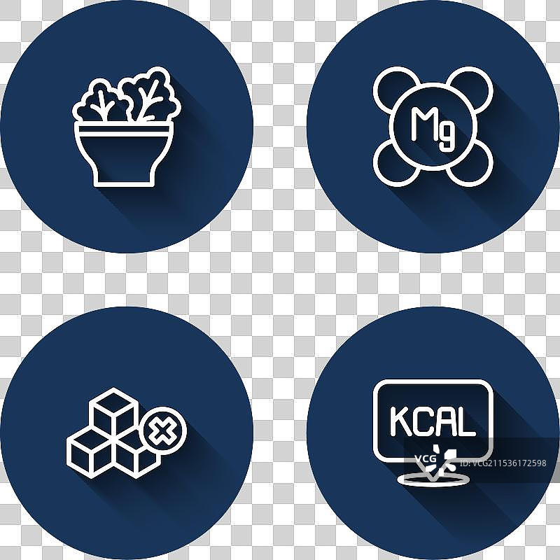 无糖自由的镁线沙拉放在碗里图片素材