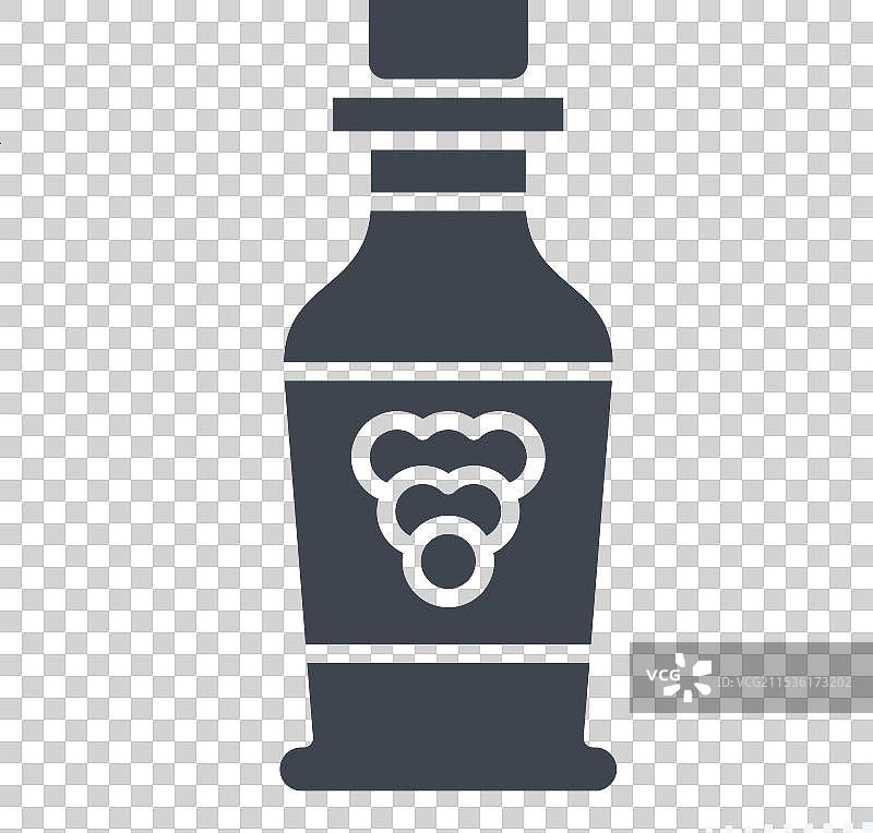 与法国相关的葡萄酒图标符号图形图片素材