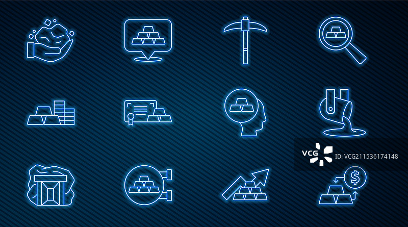 设置金线交易，熔融金正在进行中图片素材