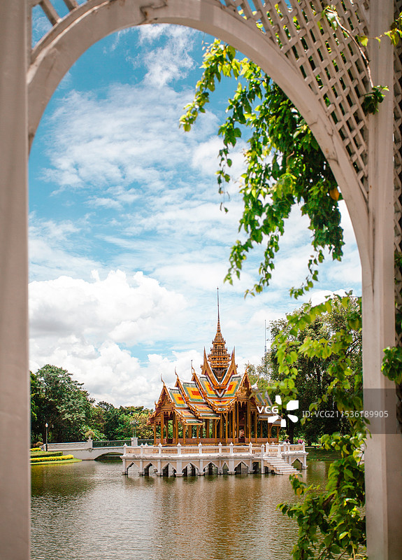 泰国大城邦芭茵夏宫建筑景观，Bang Pa In Summer Palace图片素材