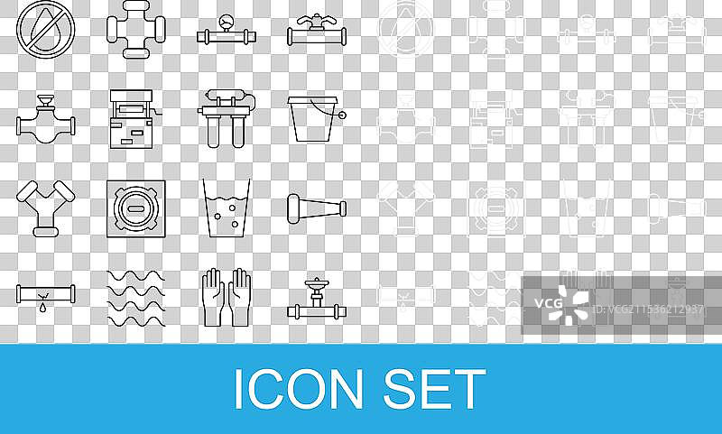 管道行业的管道和阀门金属桶图片素材