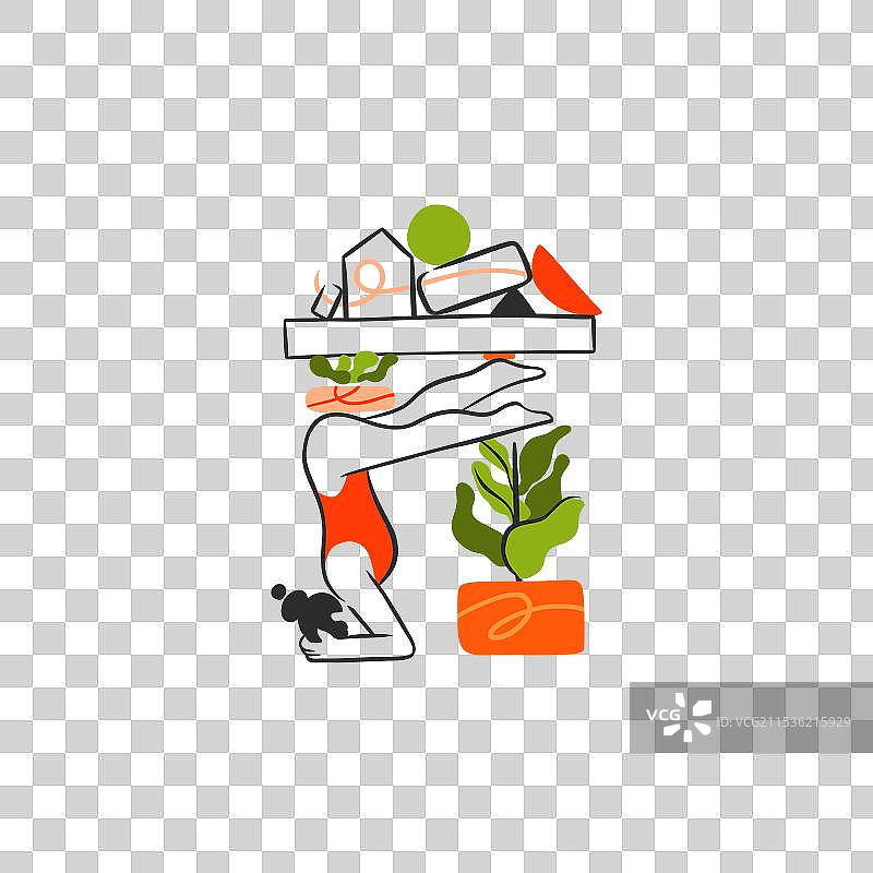 手绘卡通线条图形图片素材