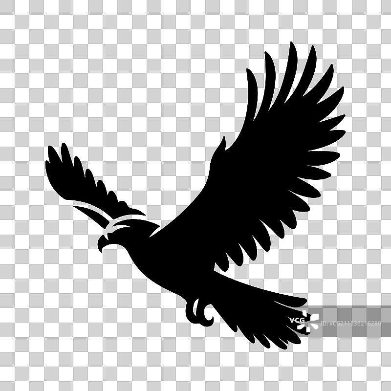 鹰的象征剪影艺术图片素材