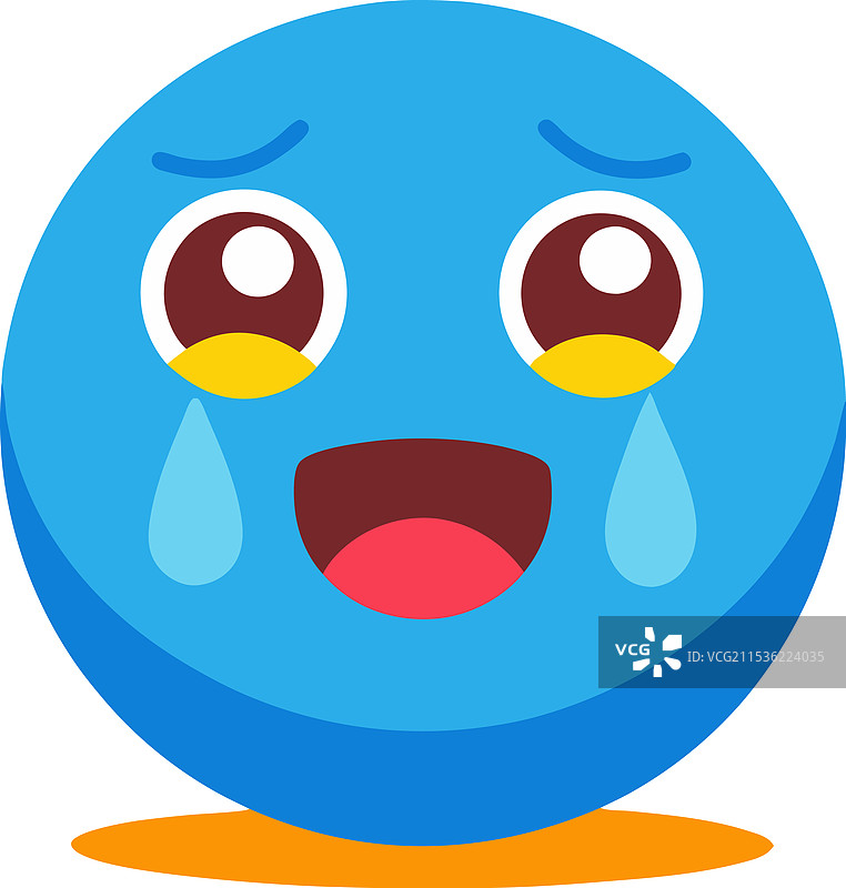 3D哭泣表情符号图片素材