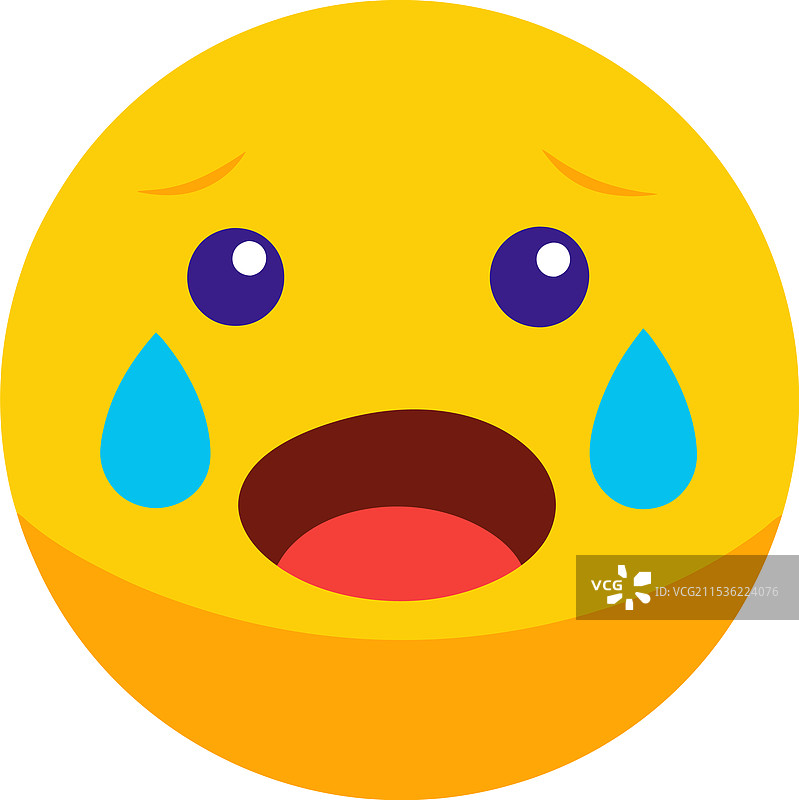 3D哭泣表情符号图片素材