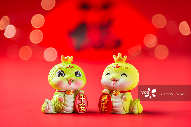2025年蛇年春节新年吉祥物图片素材