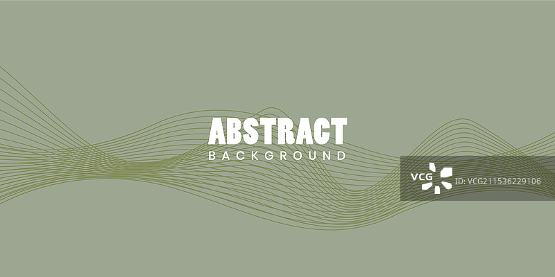 绿色抽象波浪线平滑条纹背景图片素材