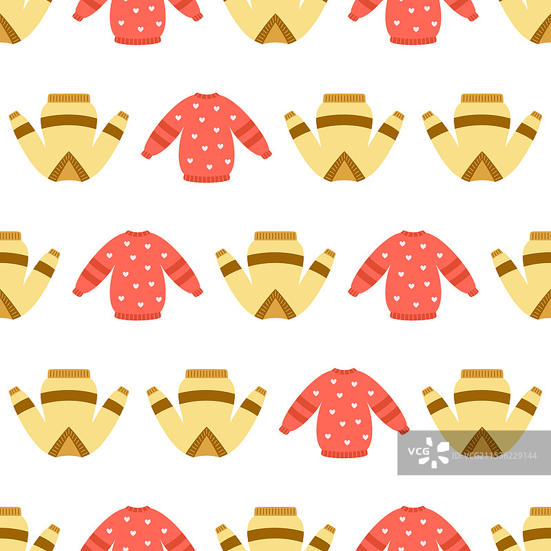秋季毛衣无缝图案图片素材