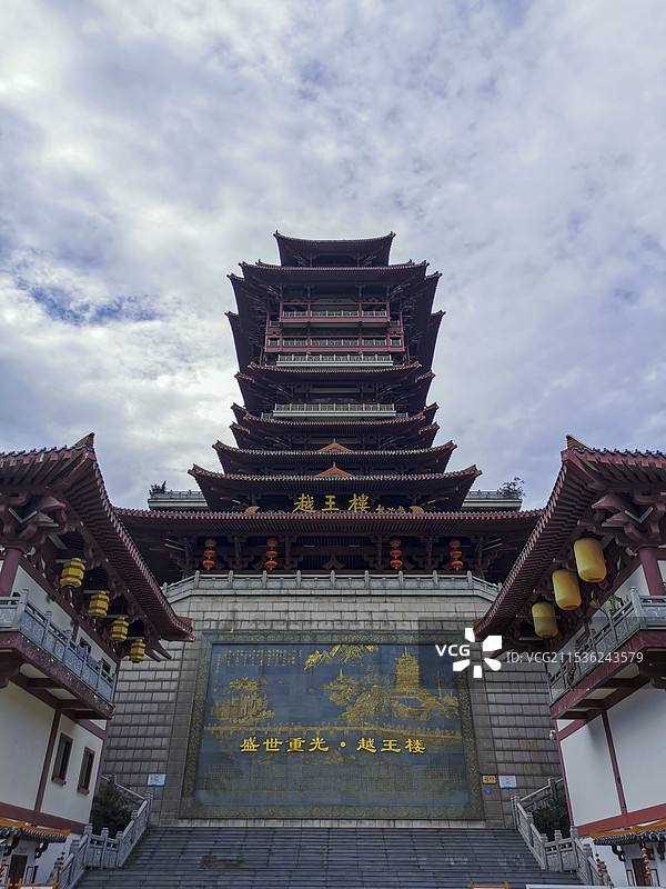 绵阳市越王楼·三江半岛景区图片素材