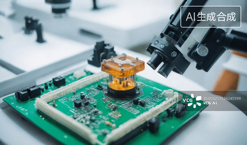 【AI数字艺术】电子元件检测图片素材