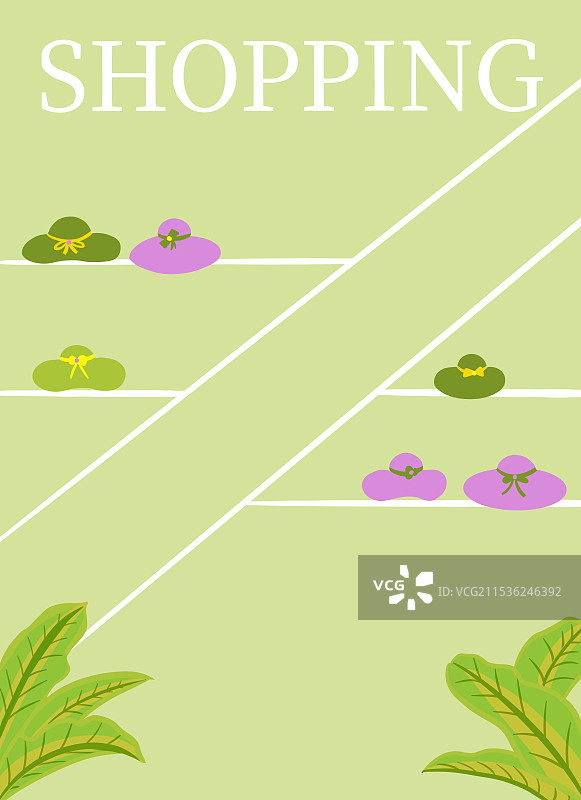 帽子橱窗海报背景图图片素材