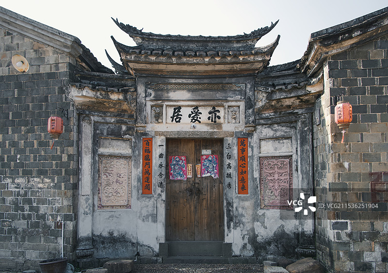 连城县培田古村落图片素材