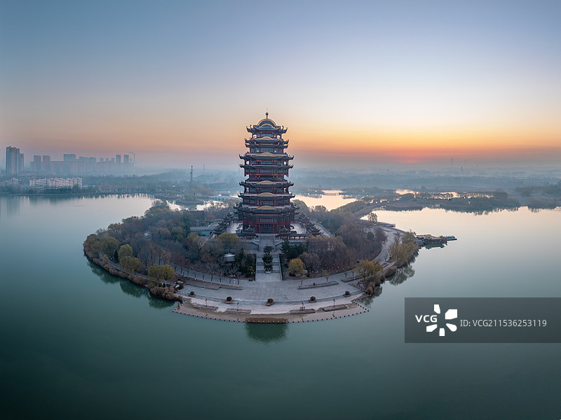 滨州黄河楼图片素材