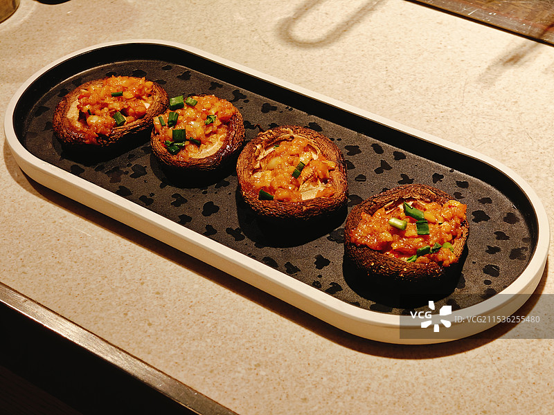 烤蘑菇图片素材